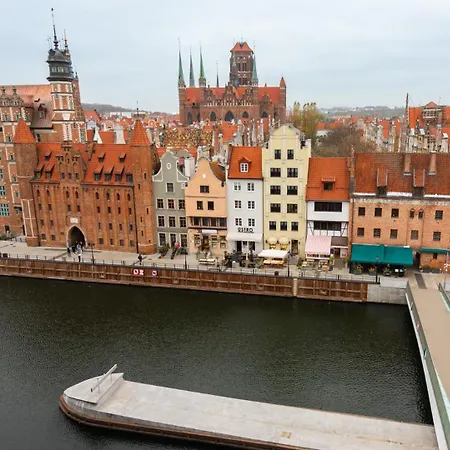Flatbook Granaria Prestige Riverside & Parking Apartamento Gdańsk