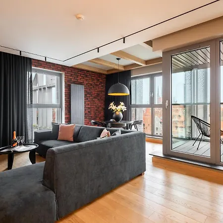 Flatbook Apartments Granaria Premium Prestige Riverside & Parking Apartmán